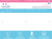 Tablet Screenshot of newlifeclinic.org.uk